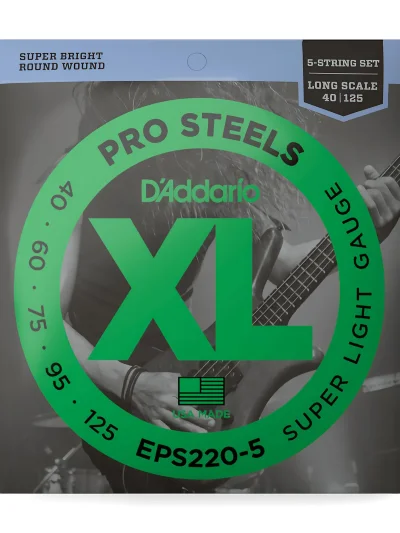 Струни D'Addario EPS220-5 XL Prosteels Bass Super Light 5-String (40-125)