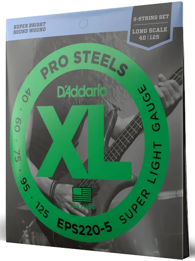 Струни D'Addario EPS220-5 XL Prosteels Bass Super Light 5-String (40-125)