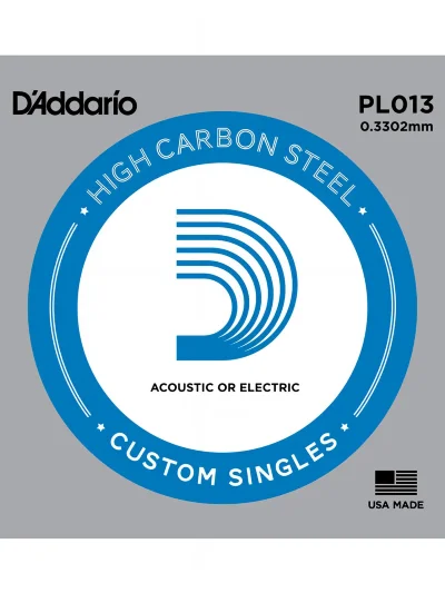 Струна D'Addario PL013 Plain Steel 013