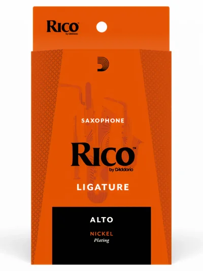Лігатура D'Addario RAS1LN Rico Ligature for Alto Saxophone Nickel-Plated