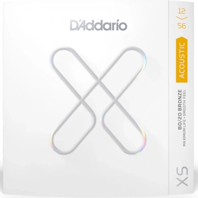 D&#039;Addario XSABR1256 XS 80/20 Bronze Light Top / Medium Bottom 12-56