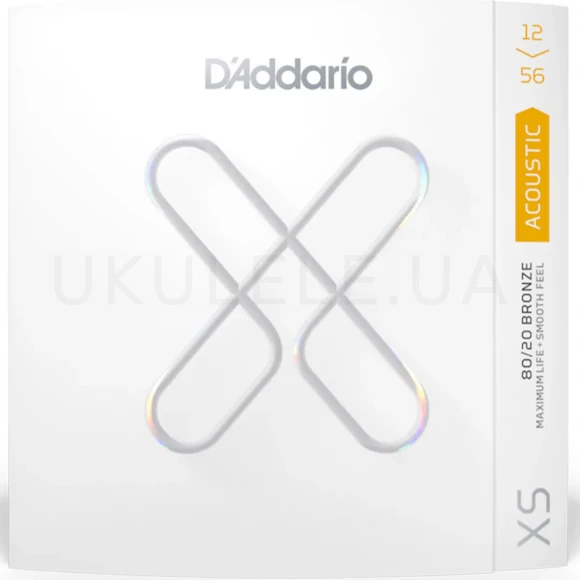 Струны D'Addario XSABR1256 XS 80/20 Bronze Light Top / Medium Bottom 12-56
