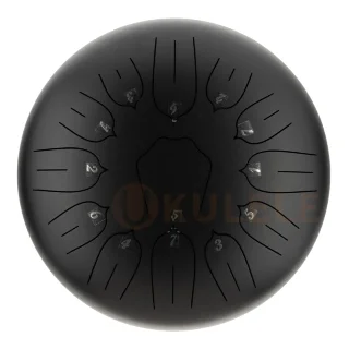 Hluru Huashu TSL13-12 InBlack Tongue Drum (13notes 12") Carbon Steel