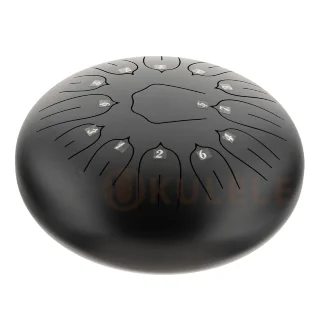 Hluru Huashu TSL13-12 InBlack Tongue Drum (13notes 12") Carbon Steel