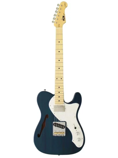 Напівакустична гітара FGN NTE110MMHT-TBL Neo Classic (Transparent Blue)