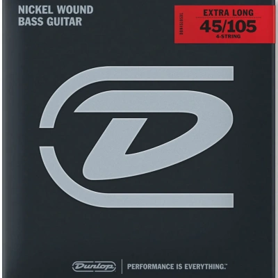 Dunlop DBN45105XL Nickel Wound Bass Extra Long Scale 45-105