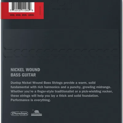 Струни Dunlop DBN45105XL Nickel Wound Bass Extra Long Scale 45-105