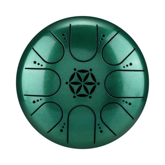 Глюкофон Hluru TCT8-5 JewelGreen 5" (13см) 8 нот Tongue Drum Titanium Steel Глюкофон Hluru TCT8-5 JewelGreen 5" (13см) 8 нот Tongue Drum Titanium Steel