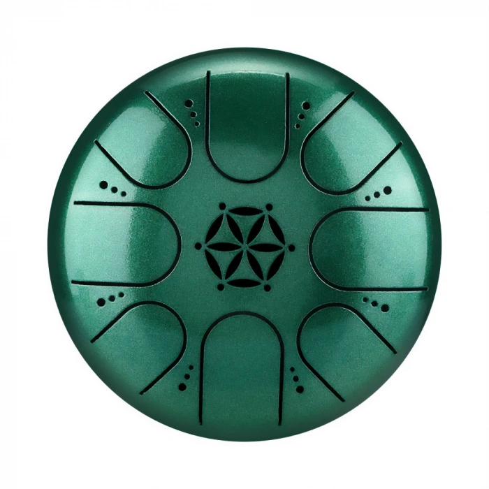 Hluru TCT8-5 JewelGreen 5" (13см) 8 нот Tongue Drum Titanium Steel