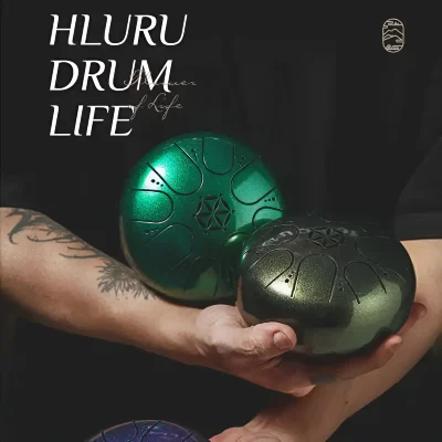 Глюкофон Hluru TCT8-5 JewelGreen 5" (13см) 8 нот Tongue Drum Titanium Steel