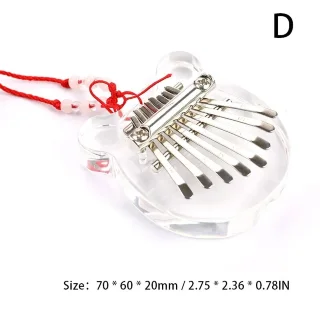 Overtone Mini Kalimba 8 Keys Acrylic Bear