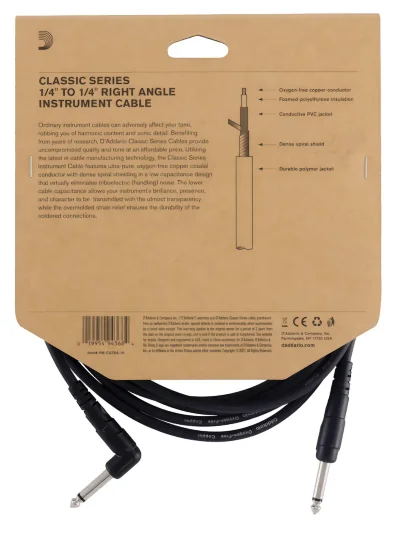 Інструментальний кабель D'Addario PW-CGTRA-10 Classic Series Instrument Cable (3m)