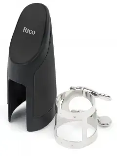 D'Addario RAS1N Rico Ligature & Cap for Alto Sax Nickel-Plated