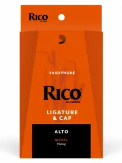 D'Addario RAS1N Rico Ligature & Cap for Alto Sax Nickel-Plated