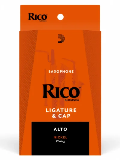 Лігатура D'Addario RAS1N Rico Ligature & Cap for Alto Sax Nickel-Plated