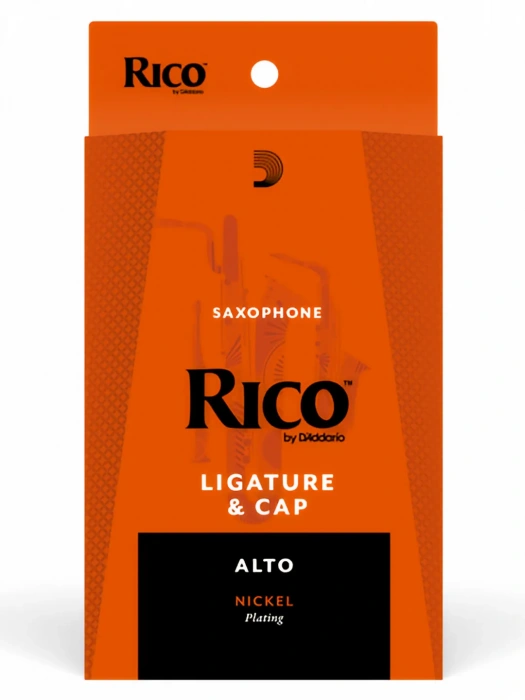 D'Addario RAS1N Rico Ligature & Cap for Alto Sax Nickel-Plated