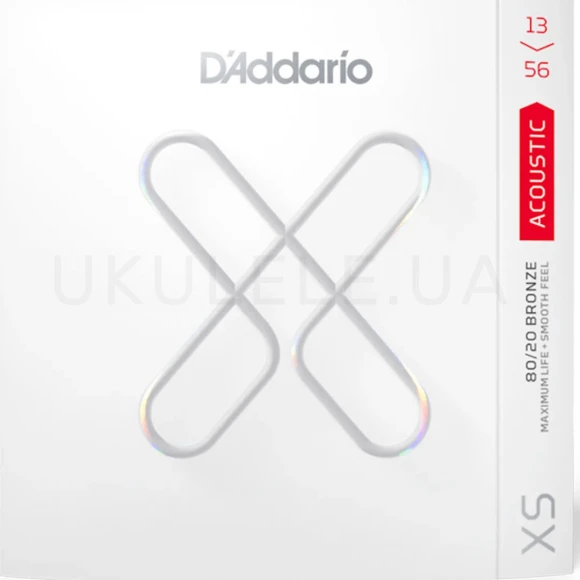 Струны D'Addario XSABR1356 XS 80/20 Bronze Medium 13-56