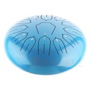 Hluru Huashu TSL13-12 SkyBlue Tongue Drum (13notes 12") Carbon Steel