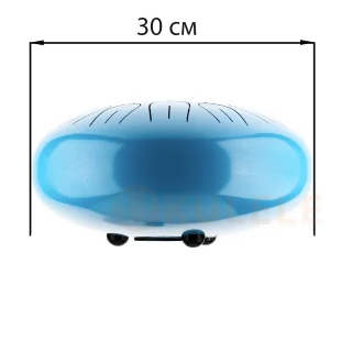 Hluru Huashu TSL13-12 SkyBlue Tongue Drum (13notes 12") Carbon Steel
