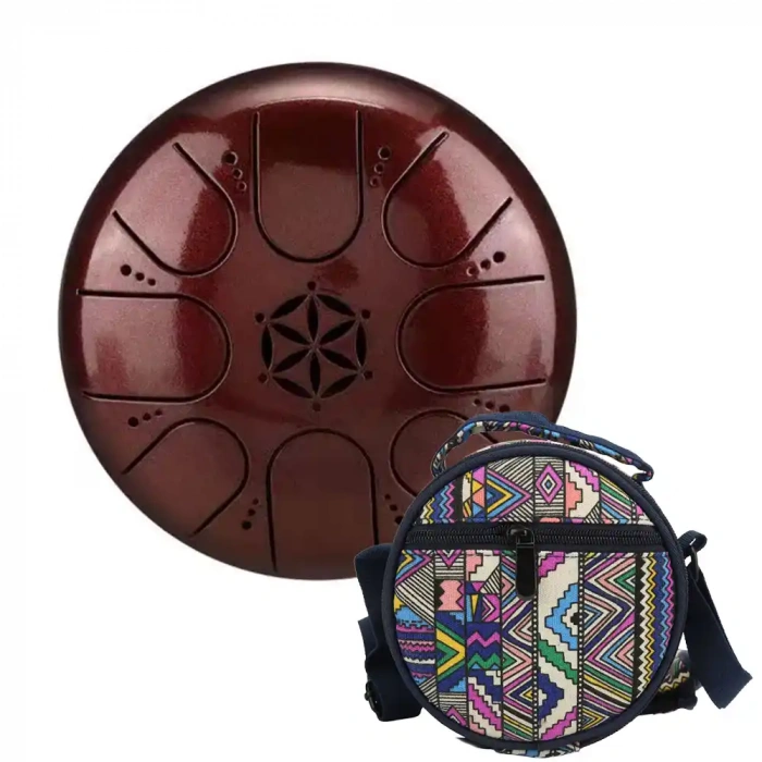 Глюкофон Глюкофон Hluru TCT8-5 JewelRed 5" (13см) 8 нот Tongue Drum Titanium Steel