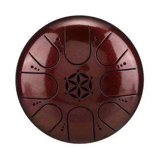 Hluru TCT8-5 JewelRed 5" (13см) 8 нот Tongue Drum Titanium Steel