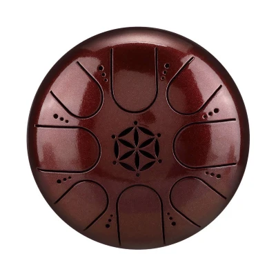 Глюкофон Hluru TCT8-5 JewelRed 5" (13см) 8 нот Tongue Drum Titanium Steel