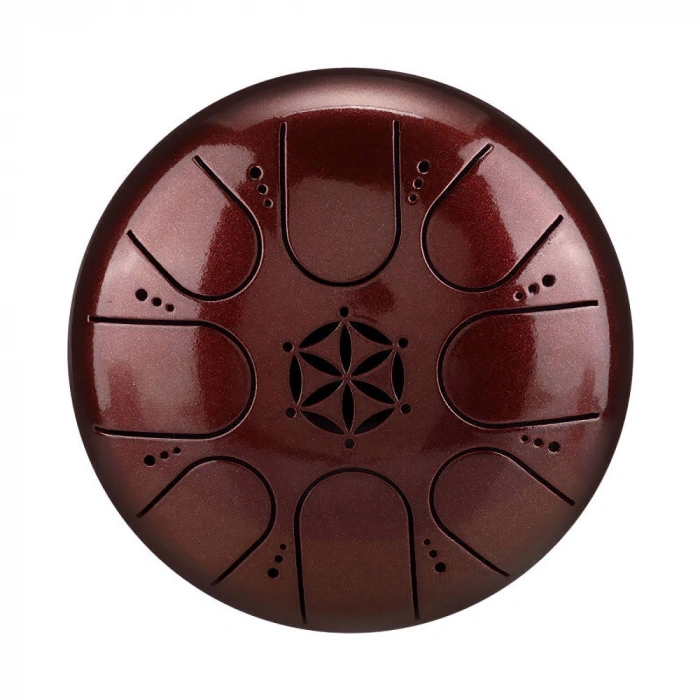 Глюкофон Глюкофон Hluru TCT8-5 JewelRed 5" (13см) 8 нот Tongue Drum Titanium Steel
