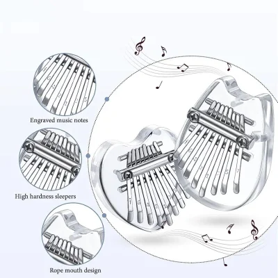 Калімба Overtone Mini Kalimba 8 Keys Acrylic Cat