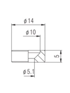 Paxphil HB007 Neck Joint Bushing (Gold)