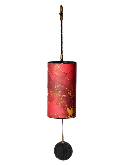 Hluru Red Rock 9 Notes Wind Chime Red.9-4