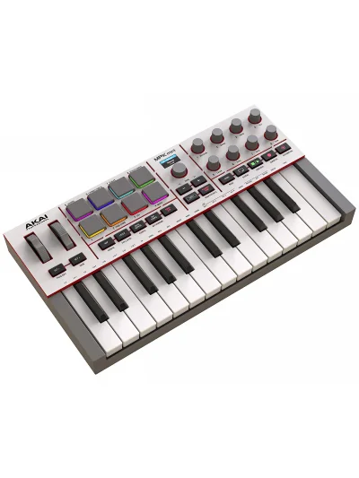 MIDI клавіатура AKAI MPK mini 4 White