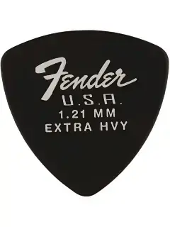 Fender 346 Shape Dura-Tone 1.21 Delrin Picks Black 12 Pack