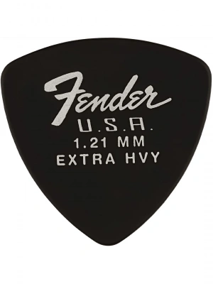 Fender 346 Shape Dura-Tone 1.21 Delrin Picks Black 12 Pack