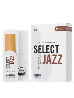 D'Addario ORRS10ASX3H Organic Select Jazz Alto Sax Unfiled 3H - 10 Pack