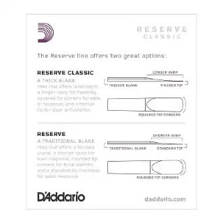 D'Addario DCT1020 Reserve Classic Bb Clarinet #2.0 - 10 Box