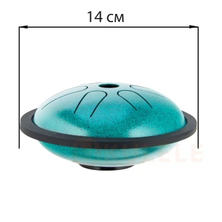 Hluru TP6-5.5 Malachite 5.5" (14см) 6 нот Tongue Pocket Drum Cooper Steel