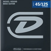 Dunlop DBN45125T Nickel Plated Steel Medium 5-String Tapered B 45-125 Dunlop DBN45125T Nickel Plated Steel Medium 5-String Tapered B 45-125