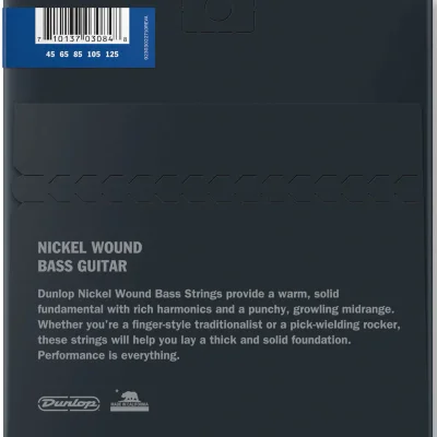 Струни Dunlop DBN45125T Nickel Plated Steel Medium 5-String Tapered B 45-125