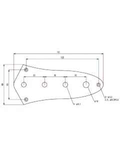 Paxphil HC002 CR JB-Style Control Plate (Chrome)