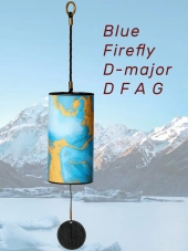 Hluru Blue Firefly 9 Notes Wind Chime Blue.9-3
