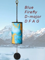 Hluru Blue Firefly 9 Notes Wind Chime Blue.9-3 Hluru Blue Firefly 9 Notes Wind Chime Blue.9-3