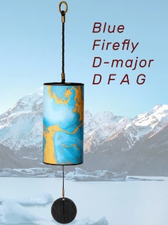 Hluru Blue Firefly 9 Notes Wind Chime Blue.9-3
