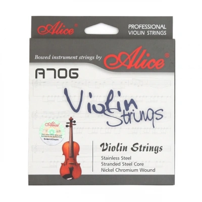Alice A706 Violin Nickel/Chrom