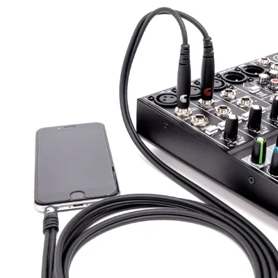 Інсертний кабель D'Addario PW-MPTS-06 Custom Series 1/8” to Dual 1/4” Audio Cable (1.8m)