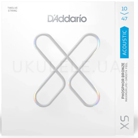 Струны D'Addario XSAPB1047-12 XS Phosphor Bronze Extra Light 12-String 10-47