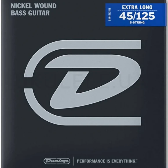Струны Dunlop DBN45125XL Nickel Wound Bass Extra Long Scale 45-125