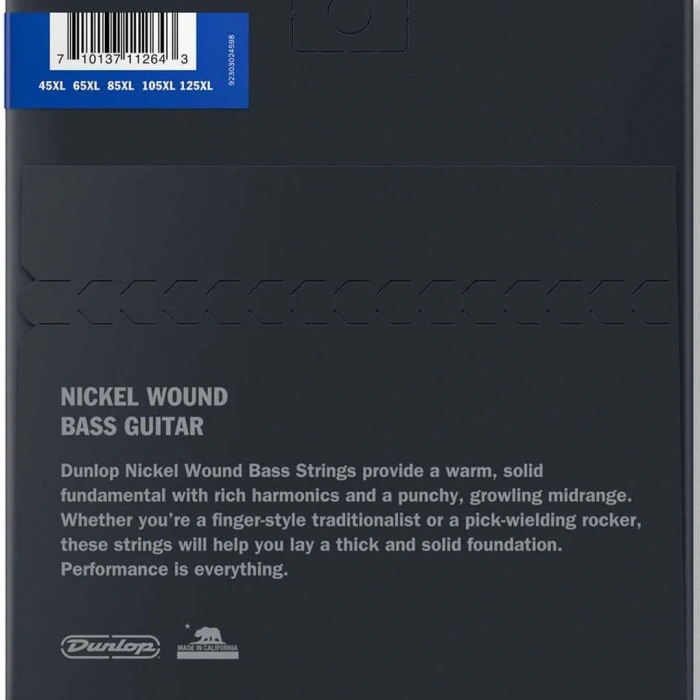 Dunlop DBN45125XL Nickel Wound Bass Extra Long Scale 45-125