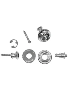 Dunlop SLS1031N Straplok Strap Retainers Dual Design Nickel