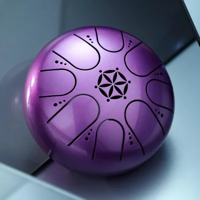Глюкофон Hluru TCT8-5 Purple 5" (13см) 8 нот Tongue Drum Titanium Steel