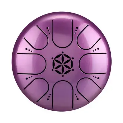 Глюкофон Hluru TCT8-5 Purple 5" (13см) 8 нот Tongue Drum Titanium Steel
